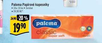 Albert Paloma papírové kapesníky 10x 10 ks 3vrstvé nabídka