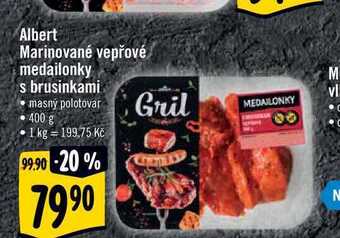 Albert Albert marinované vepřové medailonky s brusinkami 400 g nabídka