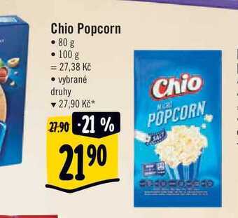 Albert Chio popcorn • 80 g nabídka