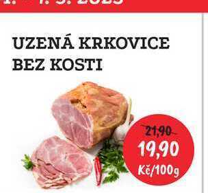 RABBIT řeznictví Uzená krkovice bez kosti 100g nabídka