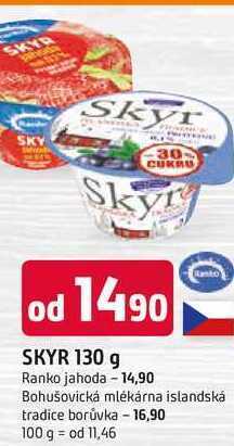 Trefa Bohušovická mlékárna skyr 130g nabídka