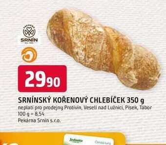 Trefa Srnínský kořenový chlebíček 350 g nabídka