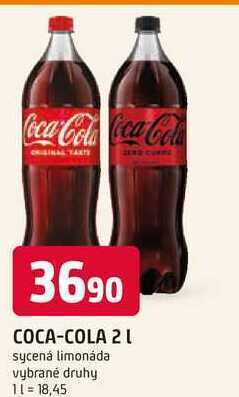 Trefa Coca-cola 2l nabídka