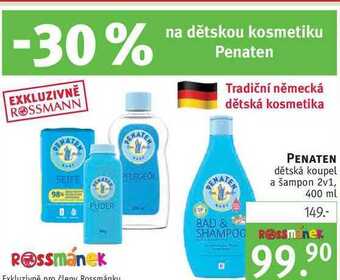 Rossmann Penaten dětská koupel a šampon 2v1, 400 ml nabídka