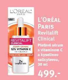 Rossmann L'oréal paris revitalift clinical pleťové sérum, 30 ml nabídka