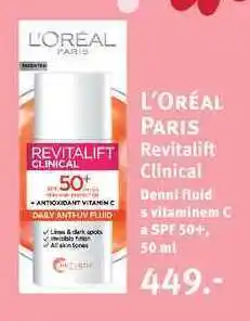 Rossmann L'oréal paris revitalift clinical denní fluid, 50 ml nabídka