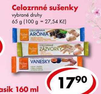 CBA Celozrnné sušenky, 65 g nabídka