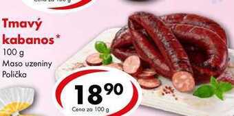 CBA Tmavý kabanos, 100 g nabídka