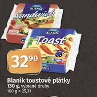 Blaník toustové plátky 130 g