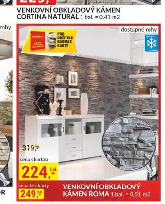 Baumax Venkovní obkladový kámen roma nabídka