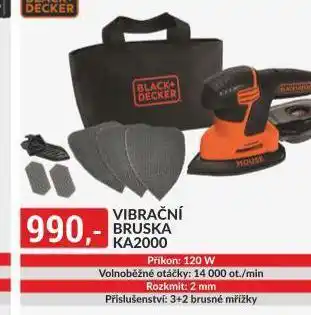 Baumax Vibrační bruska black & decker nabídka