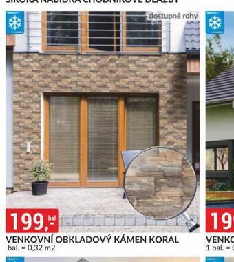 Baumax Venkovní obkladový kámen koral nabídka