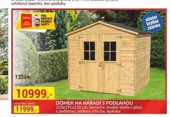 Baumax Domek na nářadí s podlahou nabídka