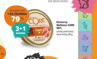 Pet Center Konzervy wellness core nabídka
