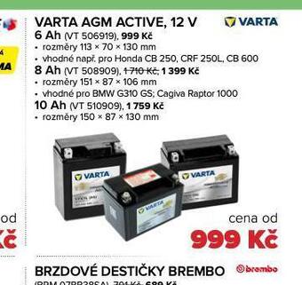 Auto Kelly Varta agm active 12v 8 ah nabídka