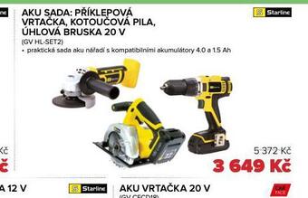 Auto Kelly Aku sada příklepová vrtačka, kotoučová pila, úhlová bruska nabídka