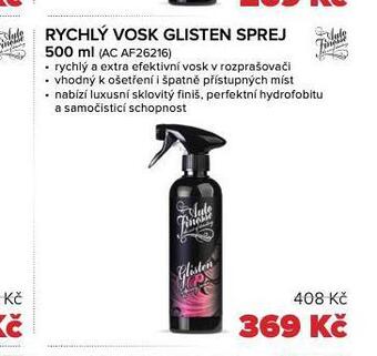 Auto Kelly Rychlý vosk glisten sprej nabídka