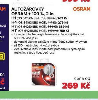 Auto Kelly Autožárovky osram h7 nabídka