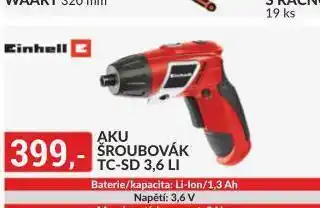 Baumax Aku šroubovák einhell nabídka