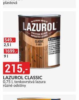 Baumax Lazurol classic nabídka