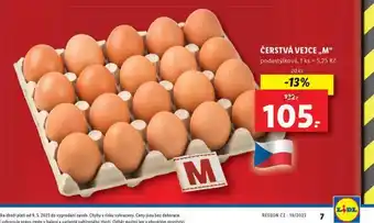 Lidl Čerstvá vejce m 20 ks nabídka