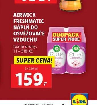 Lidl Airwick freshmatic náplň do osvěžovače vzduchu nabídka