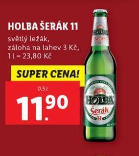 Lidl Pivo holba šerák 11 nabídka