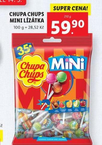 Lidl Chupa chups mini lízátka nabídka