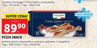 Lidl Pizza snack nabídka