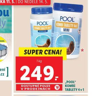 Lidl Pool kombi tablety 4v1 nabídka
