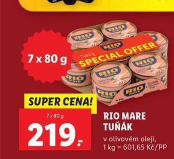 Lidl Rio mare tuňák nabídka