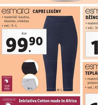 Lidl Capri legíny nabídka