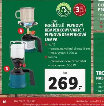 Plynová kempinková lampa