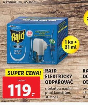 Lidl Raid elektrický odpařovač nabídka