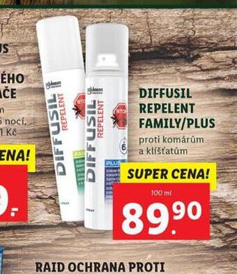 Lidl Diffusil repelent family / plus nabídka