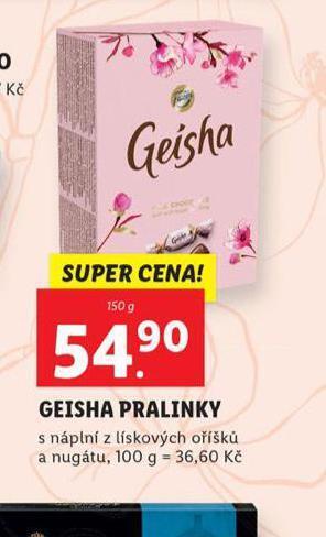 Lidl Geisha pralinky nabídka