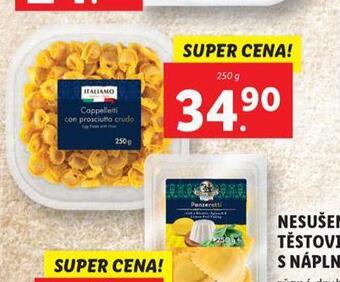 Lidl Nesušené těstoviny s náplní nabídka
