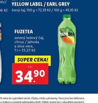 Lidl Fuzetea nabídka