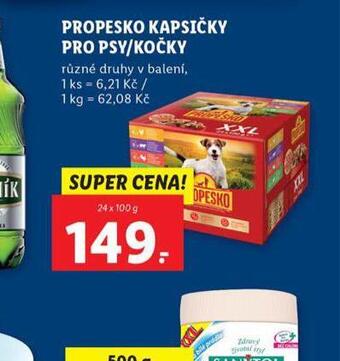 Lidl Propesko kapsičky pro psy nabídka