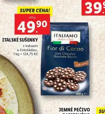 Lidl Italské sušenky nabídka