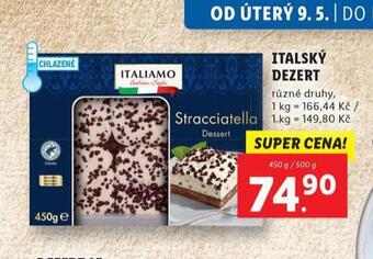 Lidl Italský dezert nabídka