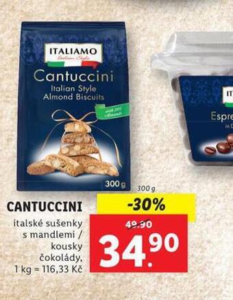 Lidl Cantuccini nabídka