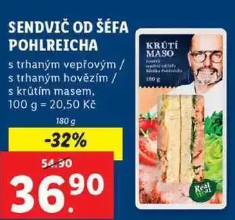 Sendvič od šéfa pohlreicha, 180 g
