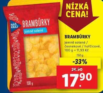 Lidl Brambůrky, 150 g nabídka