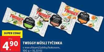 Lidl Twiggy müsli tyčinka, 30 g nabídka