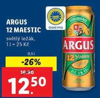 Lidl Argus 12 maestic, 0,5 l nabídka