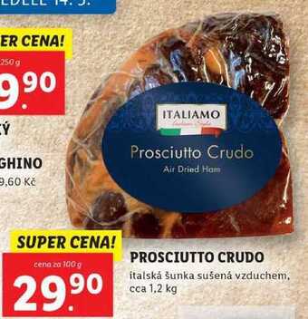 Lidl Prosciutto crudo, cena za 100 g nabídka