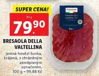 Lidl Bresaola della valtellina, 80 g nabídka