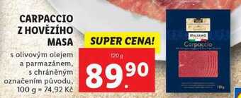 Lidl Carpaccio z hovězího masa, 120 g nabídka
