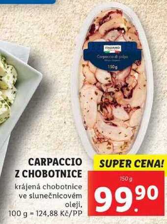 Lidl Carpaccio z chobotnice, 150 g nabídka